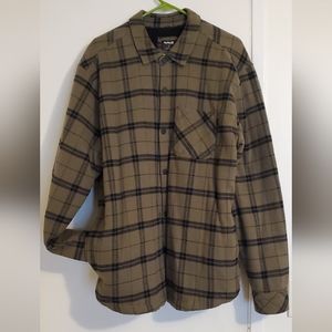Hurley Large flannel faux shearling lined
